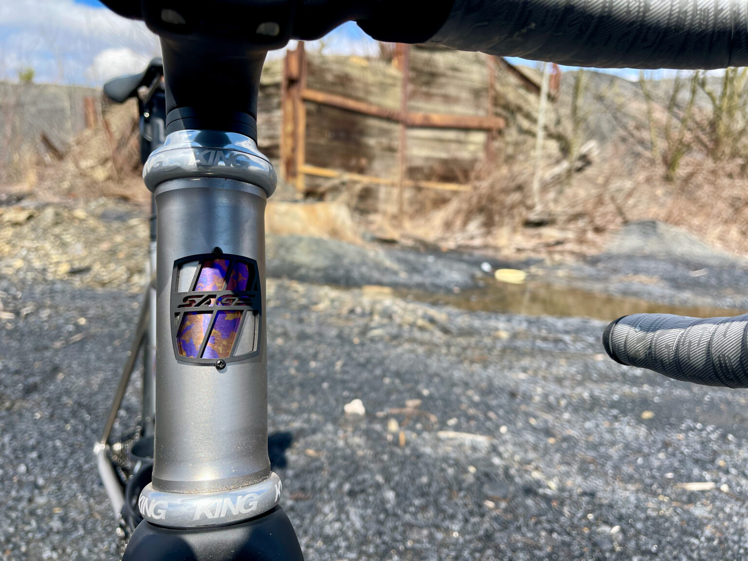 Sage Titanium Skyline Full head badge